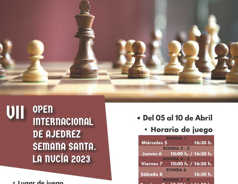 segmento del cartel del torneo de ajedrez