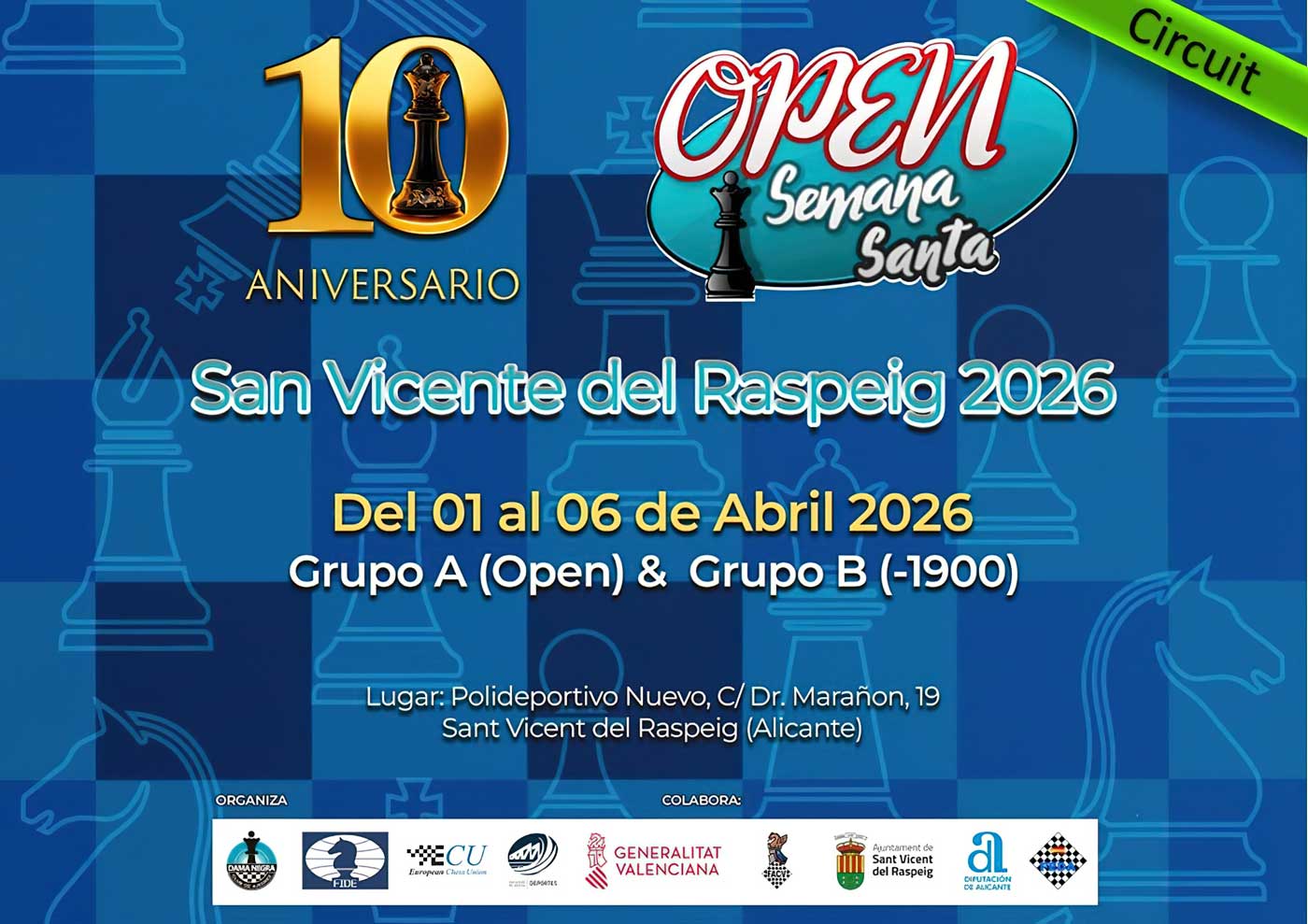 Cartel del torneo de ajedrez