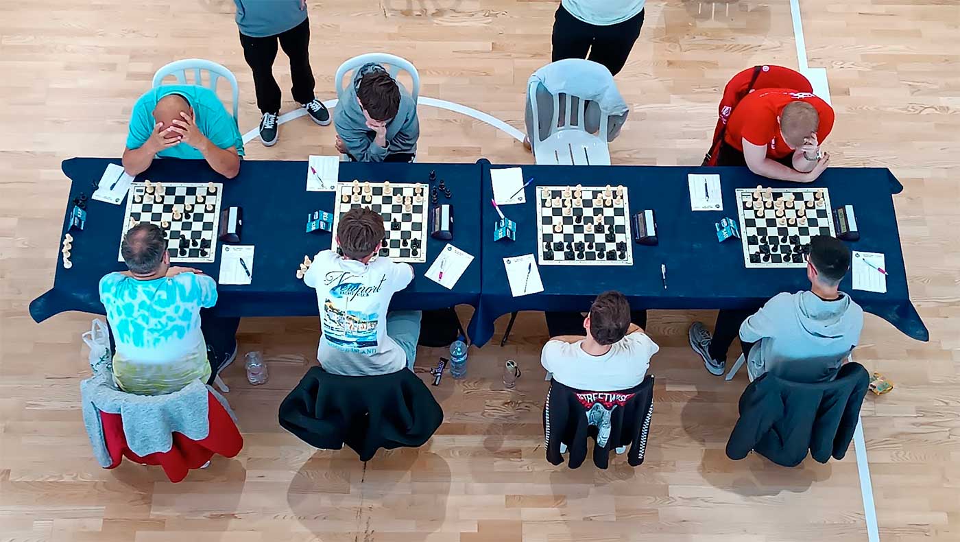 Jugadores del open de ajedrez